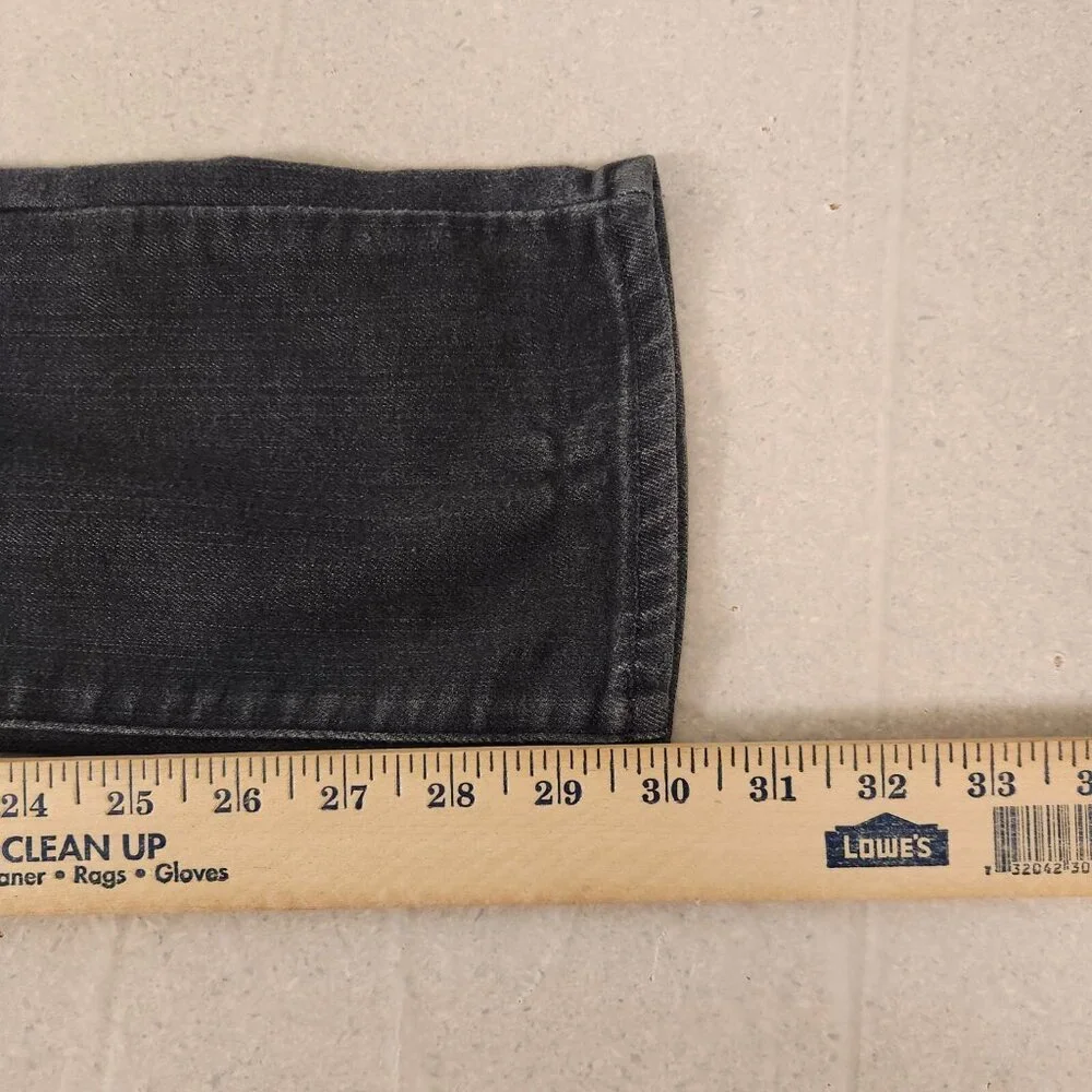 AG Adriano Goldschmied Jeans The Stevie Slim Straight Leg Jean Black 27R 30x30‎
